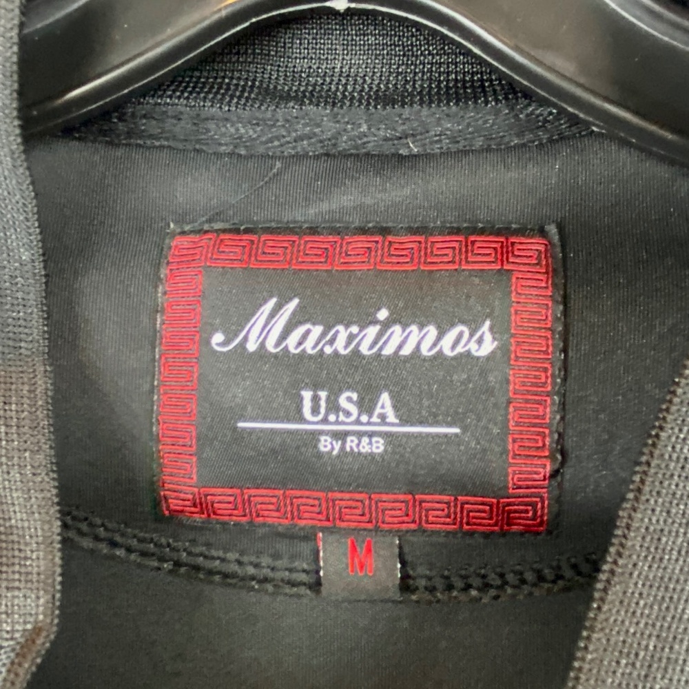 Maximos USA Black Bomber Jacket - M - Picture 2 of 8
